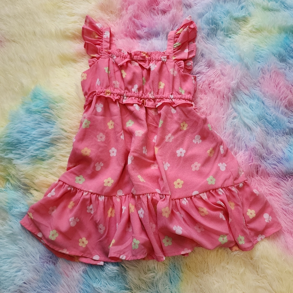 Janie and Jack Pink Floral Kids Dress